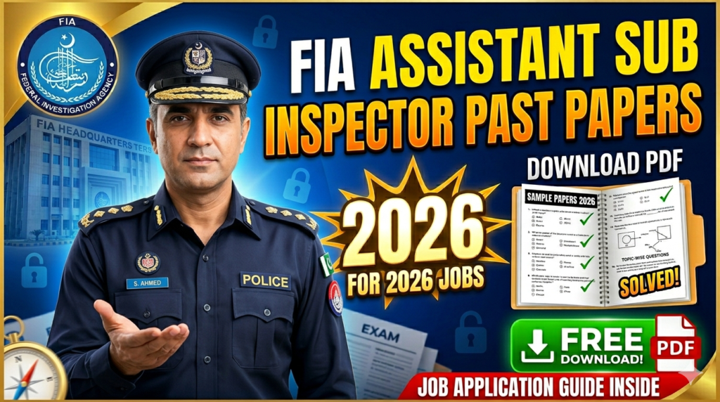FIA Assistant Sub Inspector Past Papers Free Download For 2026 Jobs ...