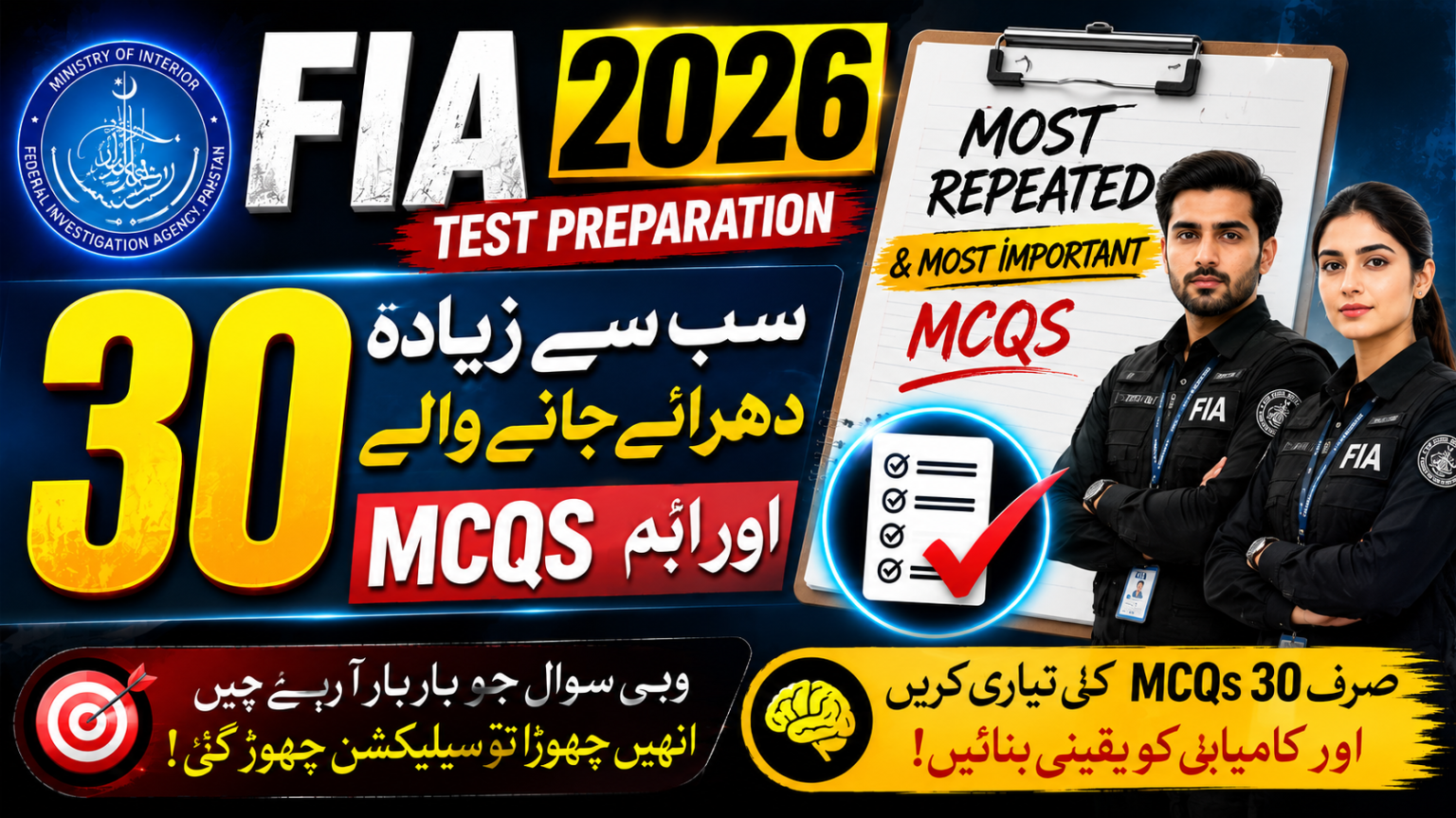 FIA Most Repeated and Important Past Papers MCQs for FIA Test ...
